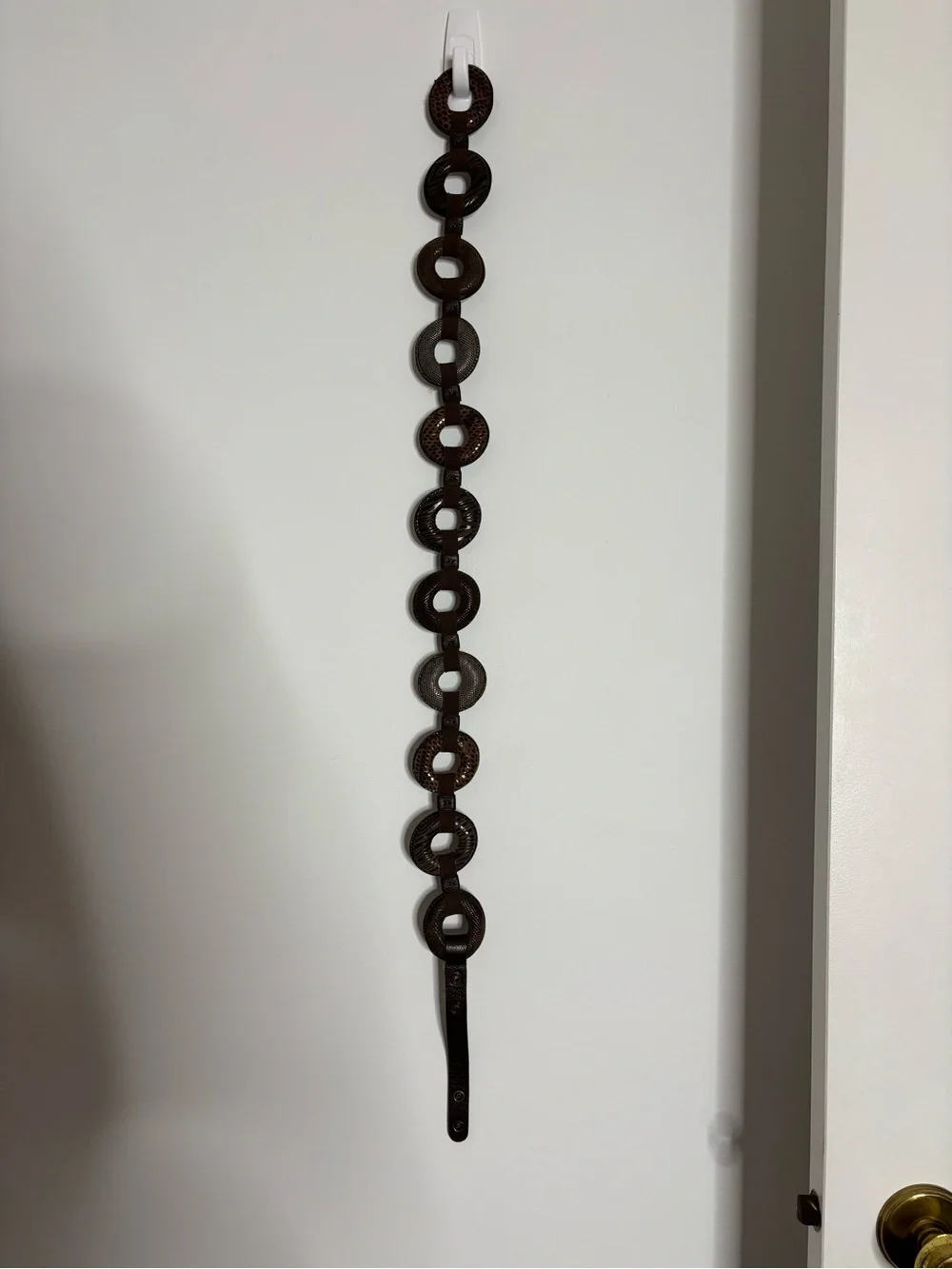Brown Circle Link Boho Belt